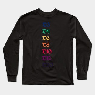 Rainbow Hit Dice Long Sleeve T-Shirt